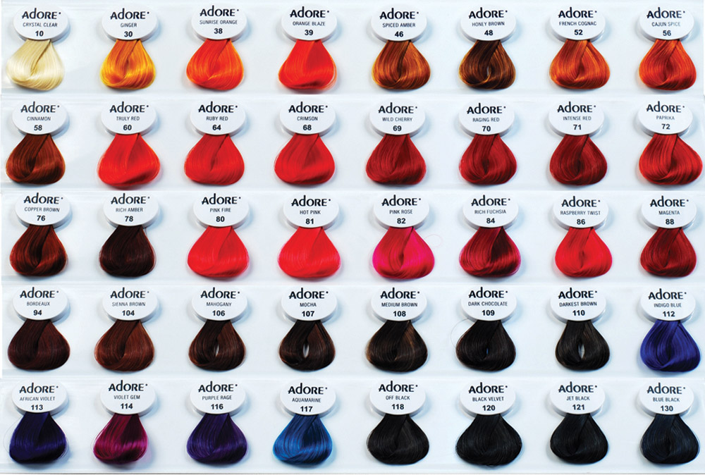 Adore Semi Permanent Hair Color You Pick! (Pack Of 6
